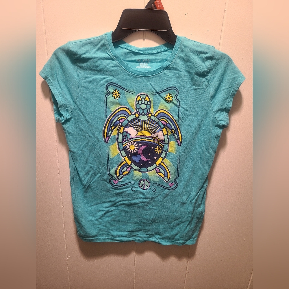 The Children's Place Teal Turtle Graphic Tee